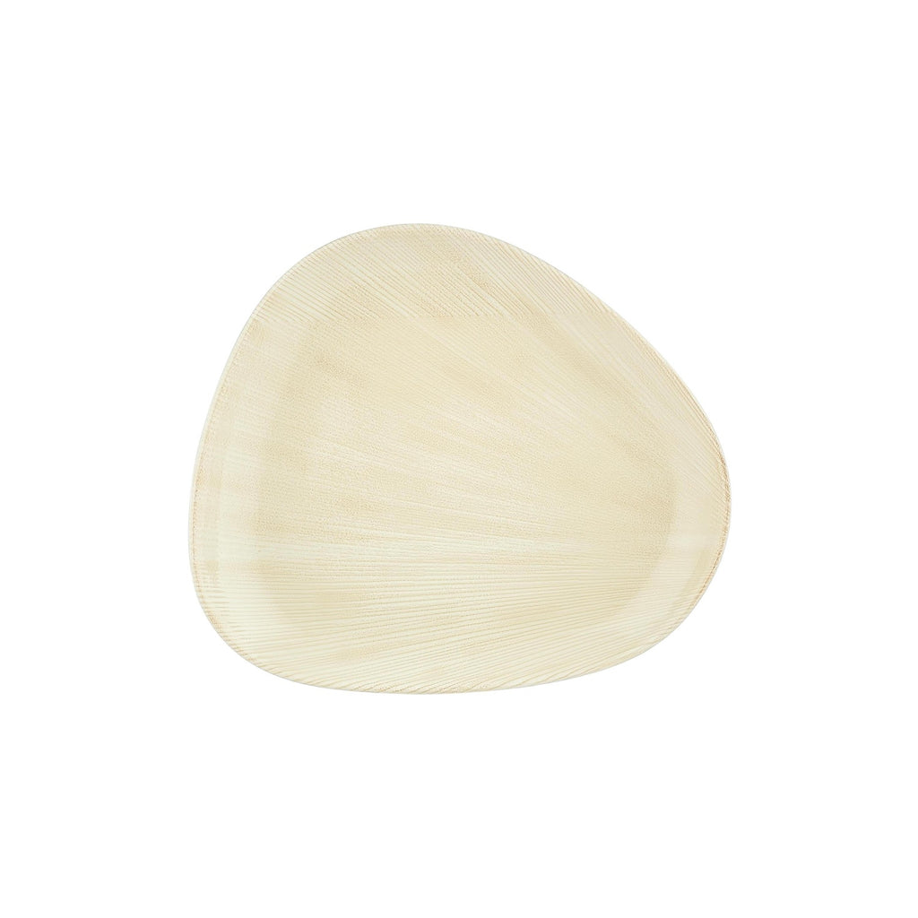 Turgla Island Velho 12.5Inch  x 10.75Inch  Organic Beige Vitrified Plate SKU: T-ISVH32DZ-6