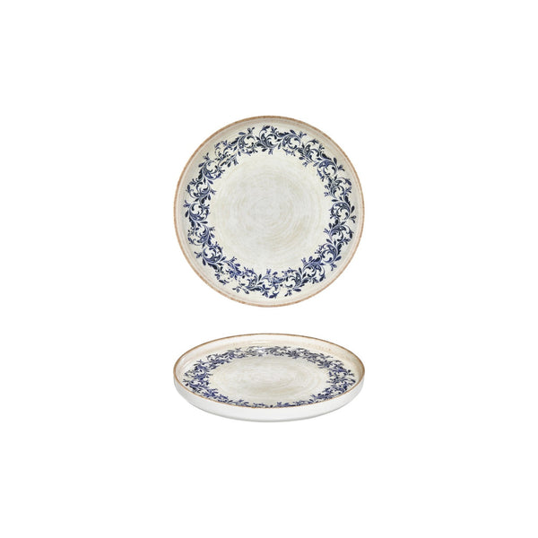 Turgla Kario dia.6.25Inch  Round Blue Vitrified Plate SKU: T-KRAHL16RD-6