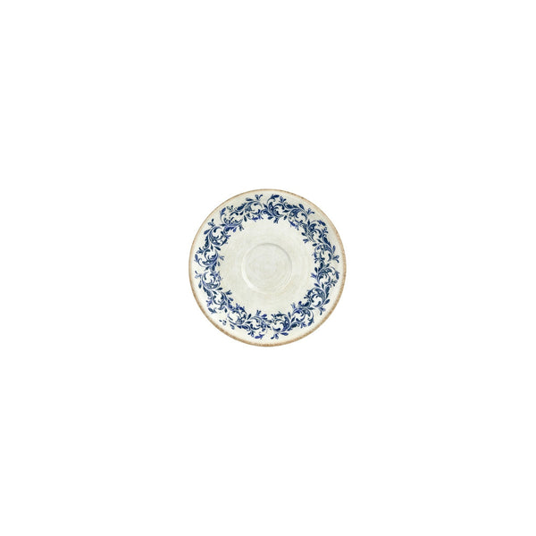 Turgla Kario dia.6.25Inch  Round Blue Vitrified Saucer SKU: T-KRAZT01CT-24