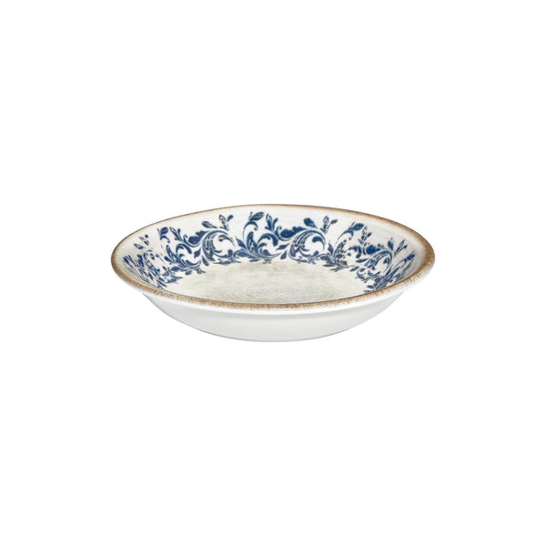 Turgla Kario dia.5Inch  h:1Inch  5 oz. Round Blue Vitrified Deep Plate SKU: T-KRAZT13CK-24