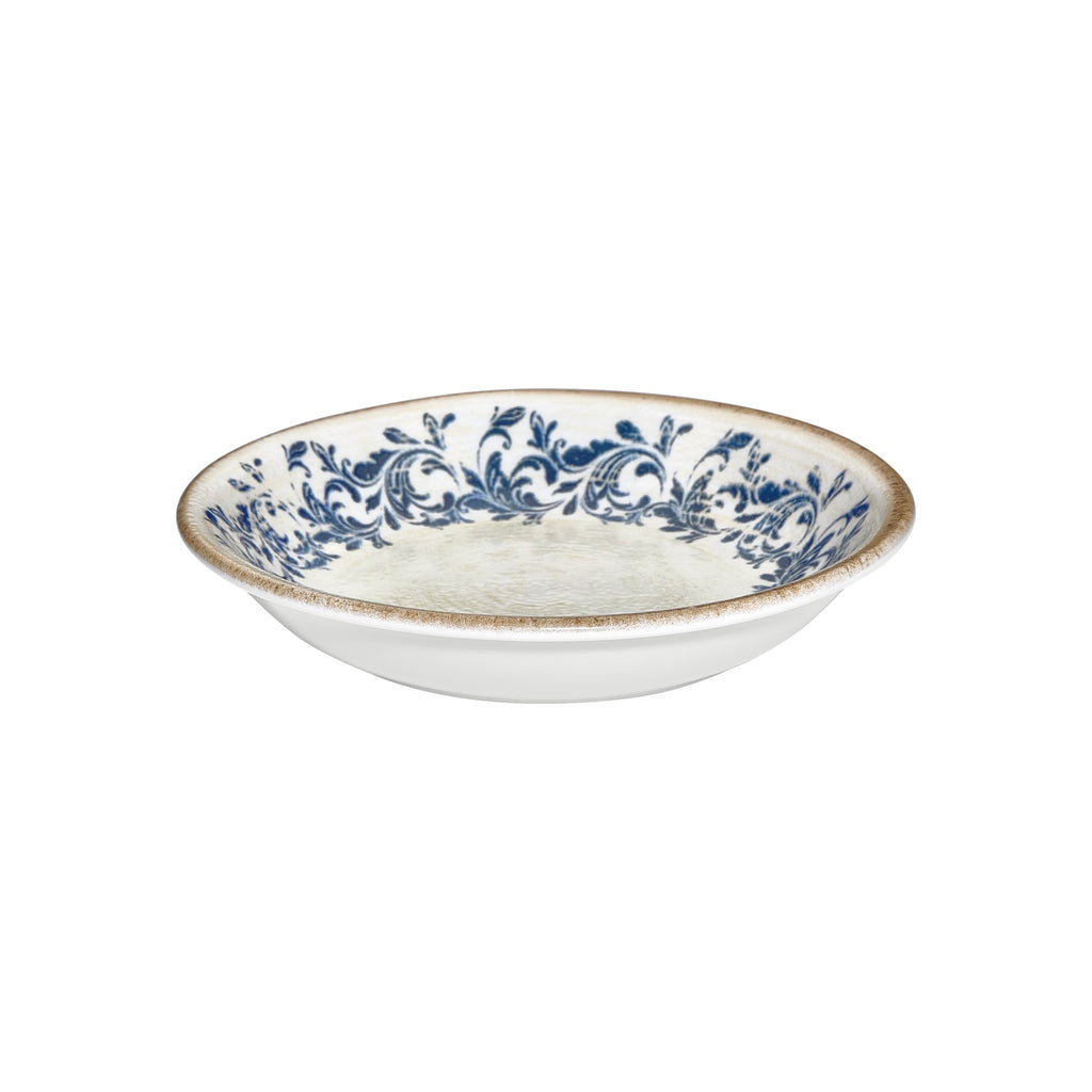 Turgla Kario dia.6Inch  h:1.25Inch  7 oz. Round Blue Vitrified Deep Plate SKU: T-KRAZT15CK-24