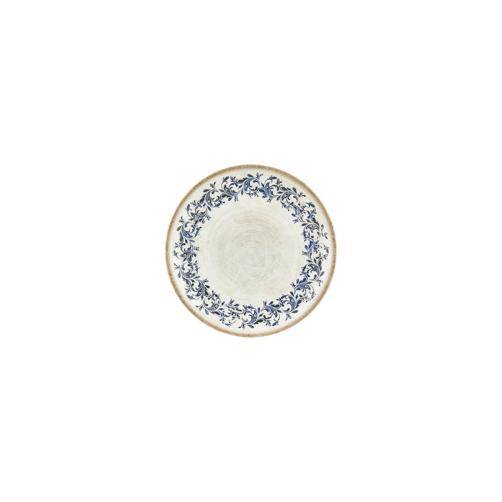 Turgla Kario dia.6Inch  Round Blue Vitrified Plate SKU: T-KRAZT15DZ-12