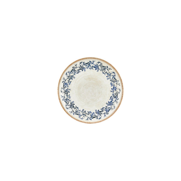 Turgla Kario dia.6.75Inch  Round Blue Vitrified Plate SKU: T-KRAZT17DZ-12