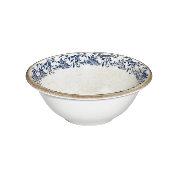 Turgla Kario dia.7Inch  h:2.5Inch  22 oz. Round Blue Vitrified Bowl SKU: T-KRAZT18KS-12
