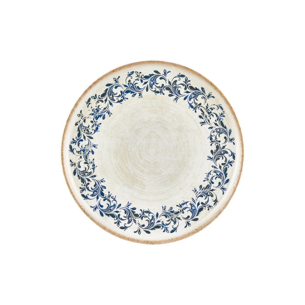 Turgla Kario dia.11.75Inch  Round Blue Vitrified Plate SKU: T-KRAZT30DZ-6