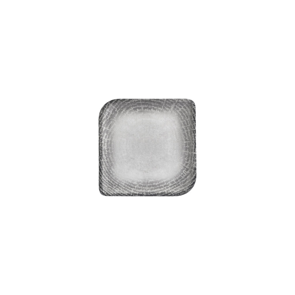 Turgla Luna 6Inch  x 6Inch  Square Gray Vitrified Plate SKU: T-LNAR20KR-12