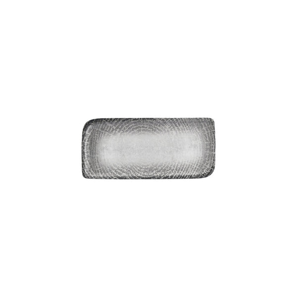 Turgla Luna 9.5Inch  x 6Inch  Rectangular Gray Vitrified Plate SKU: T-LNAR28DT-12