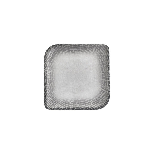 Turgla Luna 8.75Inch  x 8.75Inch  Square Gray Vitrified Plate SKU: T-LNAR30KR-6