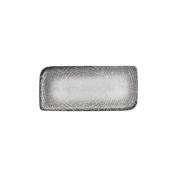 Turgla Luna 11.75Inch  x 7Inch  x h:0Inch  Rectangular Gray Vitrified Platter SKU: T-LNAR34DT-6