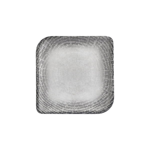 Turgla Luna 11Inch  x 11Inch  Square Gray Vitrified Plate SKU: T-LNAR38KR-6