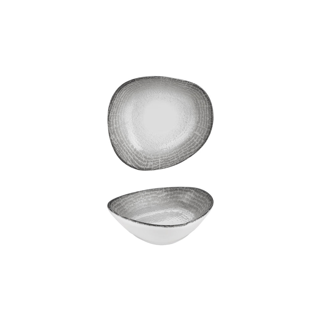 Turgla Luna 4Inch  x 3.5Inch  x h:0Inch  3 oz. Organic Gray Vitrified Bowl SKU: T-LNIS10KS-24