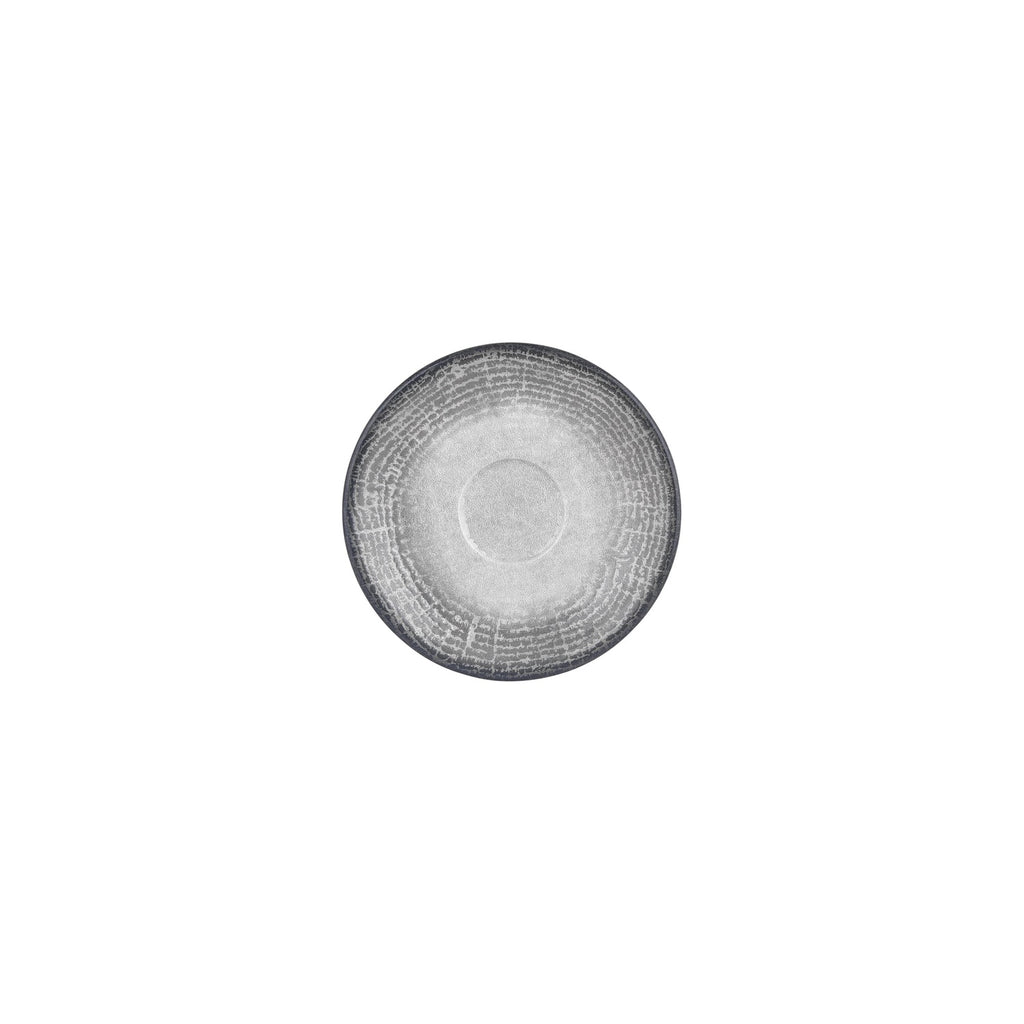 Turgla Luna dia.6.25Inch  Round Gray Vitrified Saucer SKU: T-LNZT01CT-24