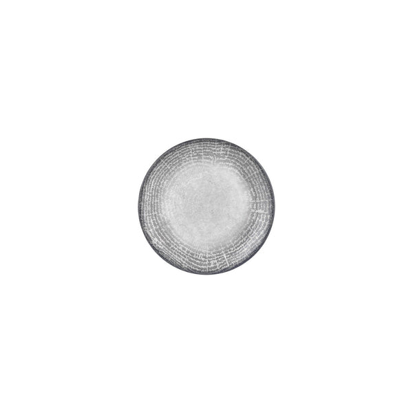 Turgla Luna dia.6.75Inch  Round Gray Vitrified Plate SKU: T-LNZT17DZ-12