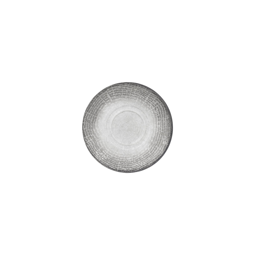 Turgla Luna dia.7.5Inch  Round Gray Vitrified Saucer SKU: T-LNZT19KNS-12