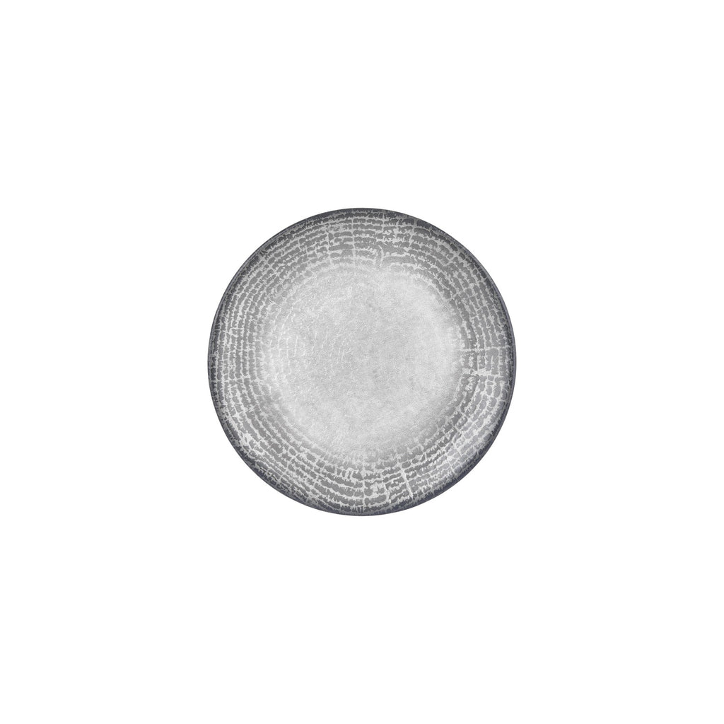 Turgla Luna dia.9Inch  Round Gray Vitrified Plate SKU: T-LNZT23DZ-12