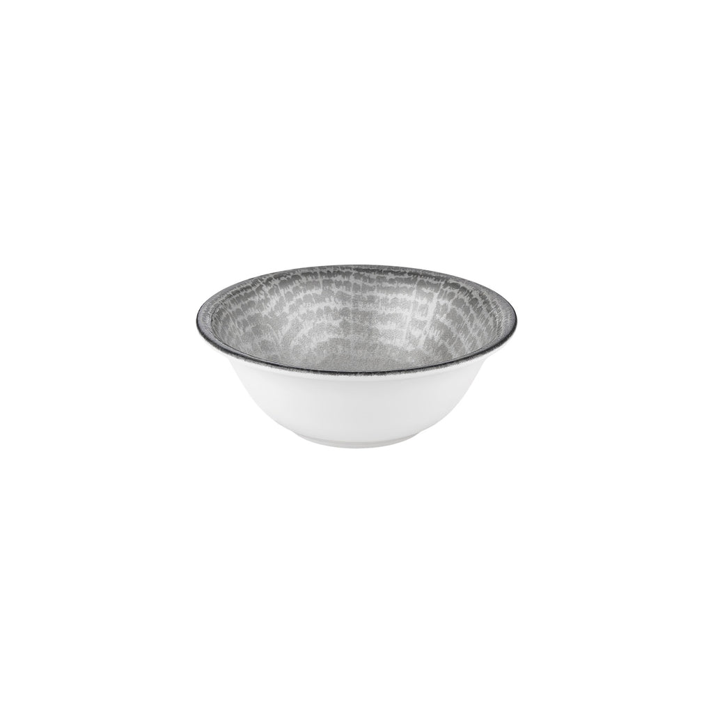 Turgla Luna dia.9.5Inch  h:0Inch  54 oz. Round Gray Vitrified Bowl SKU: T-LNZT24KS-6