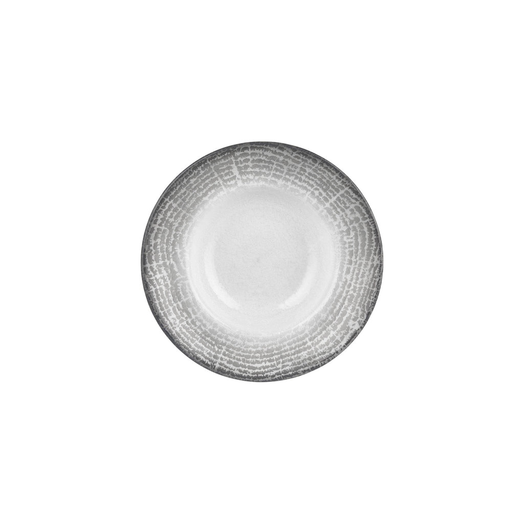 Turgla Luna dia.9.75Inch  h:2.25Inch  14 oz. Round Gray Vitrified Deep Plate SKU: T-LNZT25CK-6