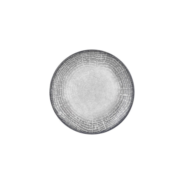 Turgla Luna dia.9.75Inch  Round Gray Vitrified Plate SKU: T-LNZT25DZ-12