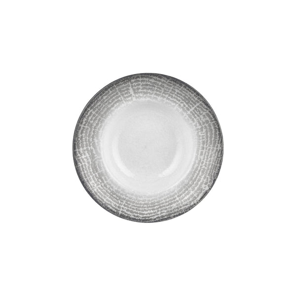 Turgla Luna dia.10.75Inch  h:2.5Inch  17 oz. Round Gray Vitrified Deep Plate SKU: T-LNZT27CK-6