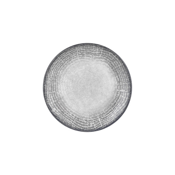 Turgla Luna dia.10.75Inch  Round Gray Vitrified Plate SKU: T-LNZT27DZ-12