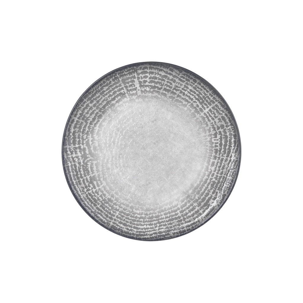 Turgla Luna dia.12.5Inch  x 12.5Inch  Round Gray Vitrified Pizza Plate SKU: T-LNZT32PZT-6