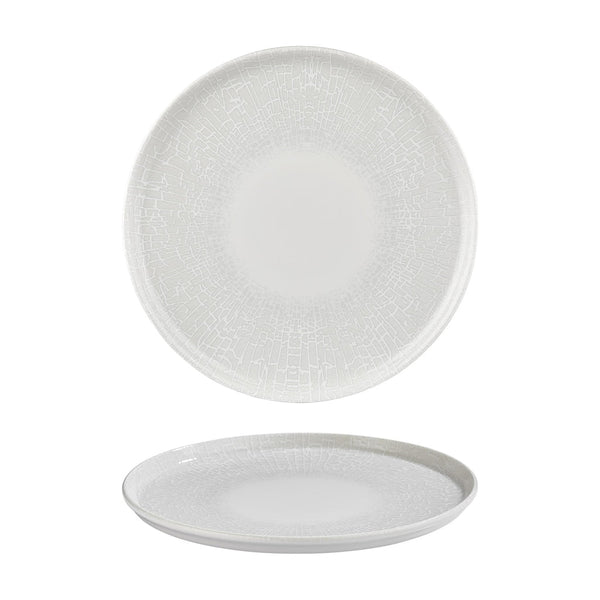 Turgla Illusion dia.12.5Inch  x 12.5Inch  Round Blue Vitrified Pizza Plate SKU: T-LUSZT32PZT-6