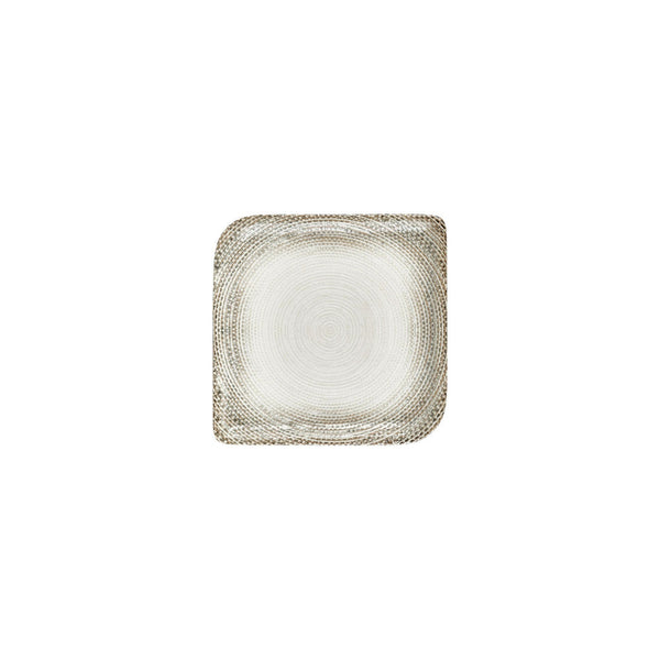 Turgla Misis 7.5Inch  x 7.5Inch  Square Brown Vitrified Plate SKU: T-MSAR25KR-12