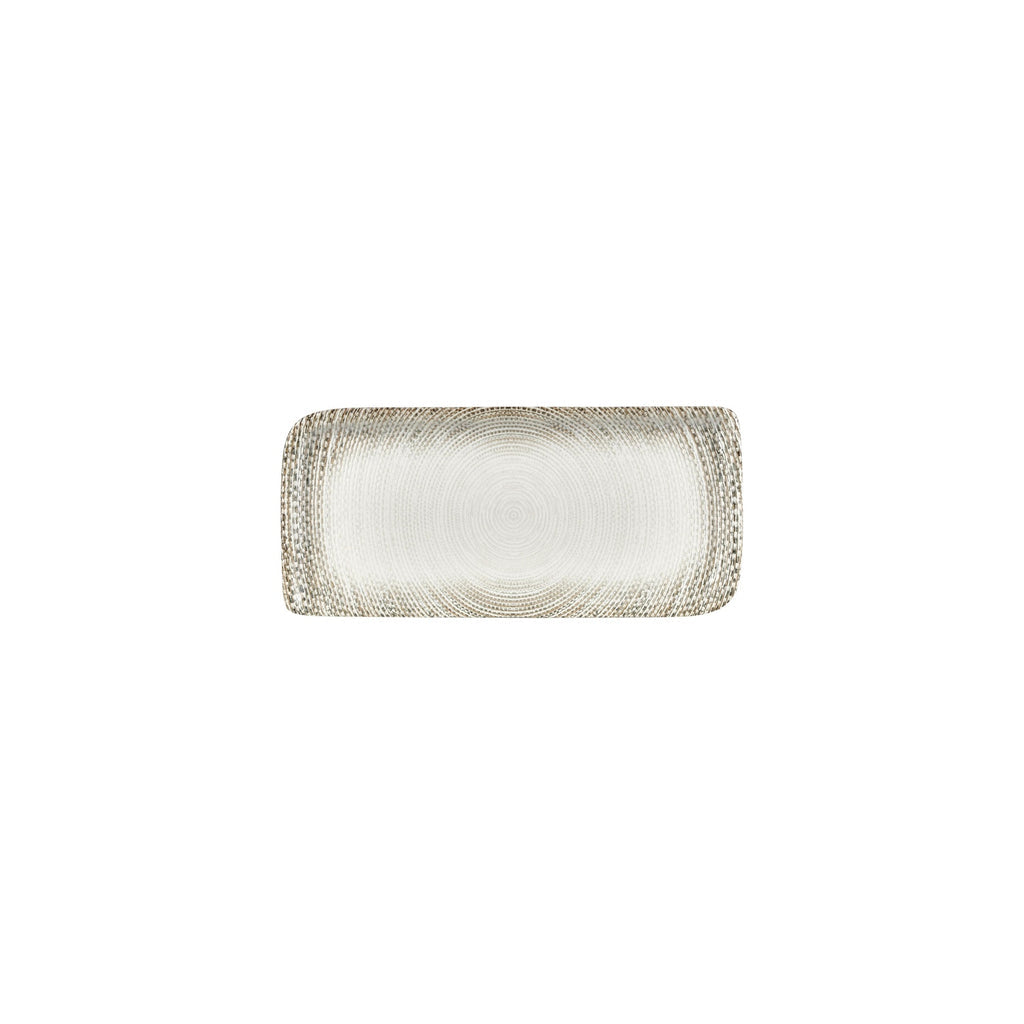 Turgla Misis 9.5Inch  x 6Inch  Rectangular Brown Vitrified Plate SKU: T-MSAR28DT-12