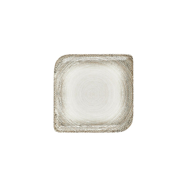 Turgla Misis 8.75Inch  x 8.75Inch  Square Brown Vitrified Plate SKU: T-MSAR30KR-6