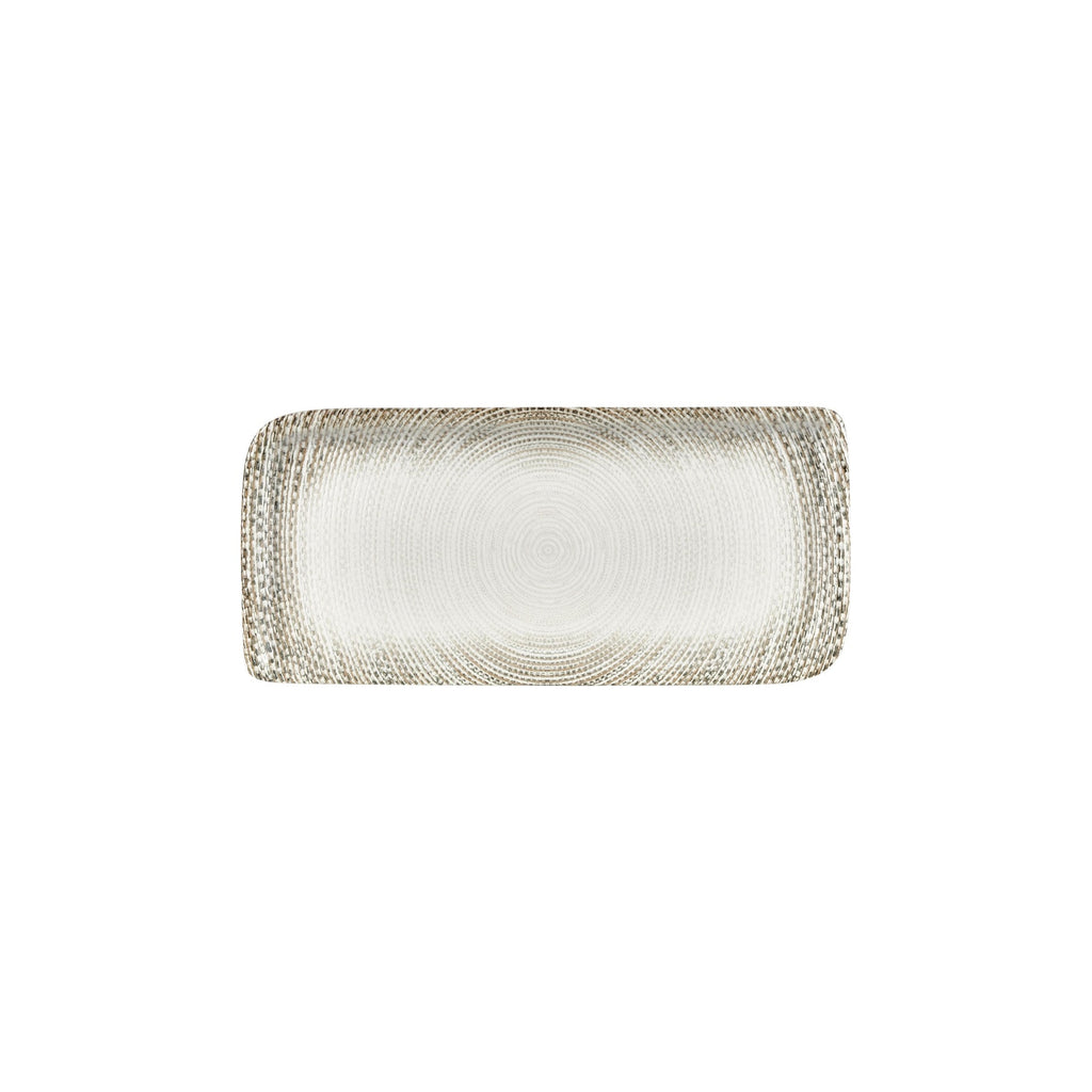 Turgla Misis 11.75Inch  x 7Inch  x h:0Inch  Rectangular Brown Vitrified Platter SKU: T-MSAR34DT-6