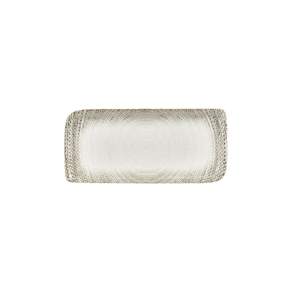 Turgla Misis 11.75Inch  x 7Inch  x h:0Inch  Rectangular Brown Vitrified Platter SKU: T-MSAR34DT-6
