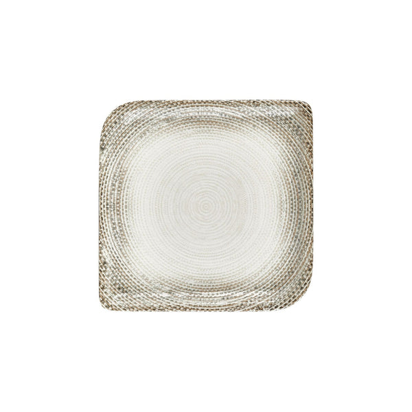 Turgla Misis 11Inch  x 11Inch  Square Brown Vitrified Plate SKU: T-MSAR38KR-6