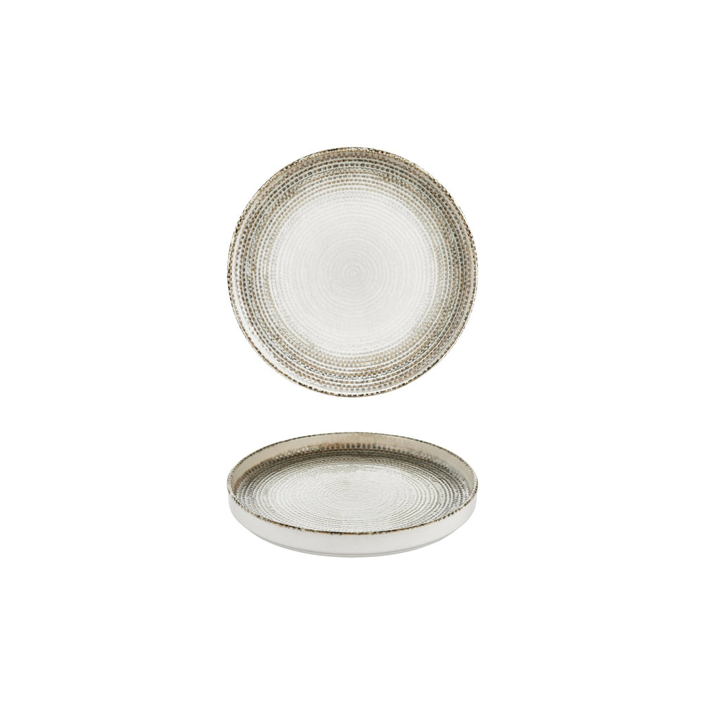 Turgla Misis dia.7.5Inch  Round Brown Vitrified Plate SKU: T-MSHL19RD-6