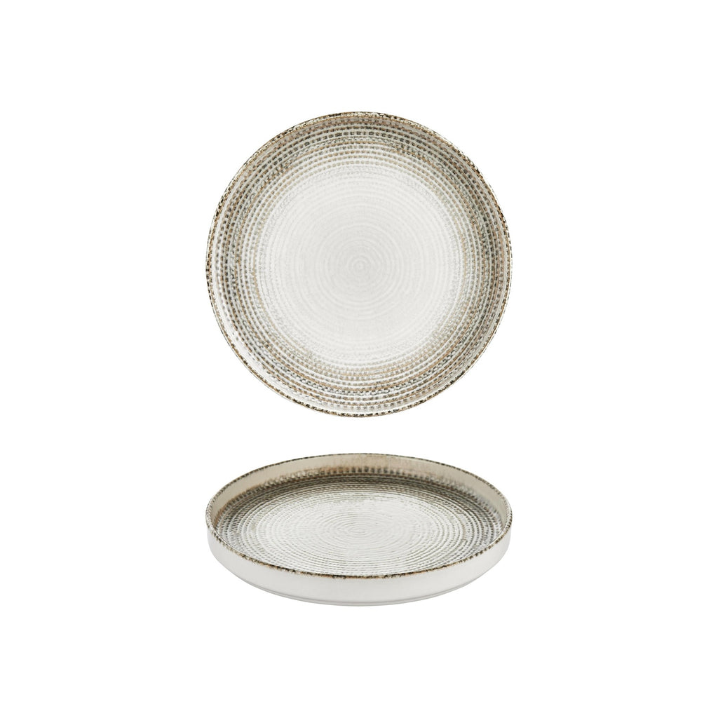 Turgla Misis dia.9Inch  Round Brown Vitrified Plate SKU: T-MSHL23RD-6