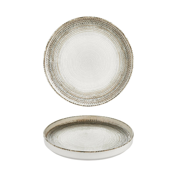 Turgla Misis dia.10.75Inch  Round Brown Vitrified Plate SKU: T-MSHL27RD-6