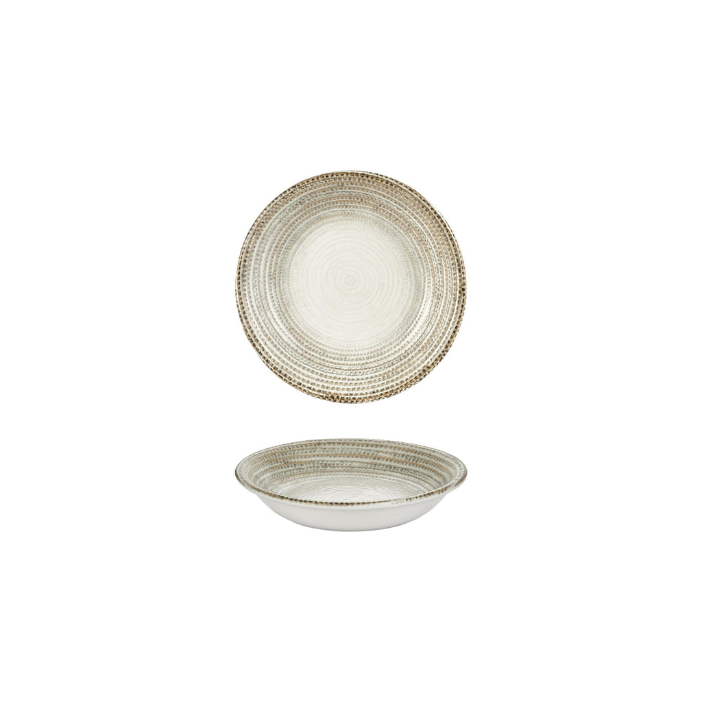Turgla Misis dia.3.5Inch  h:0.75Inch  2 oz. Round Brown Vitrified Deep Plate SKU: T-MSZT09CK-24