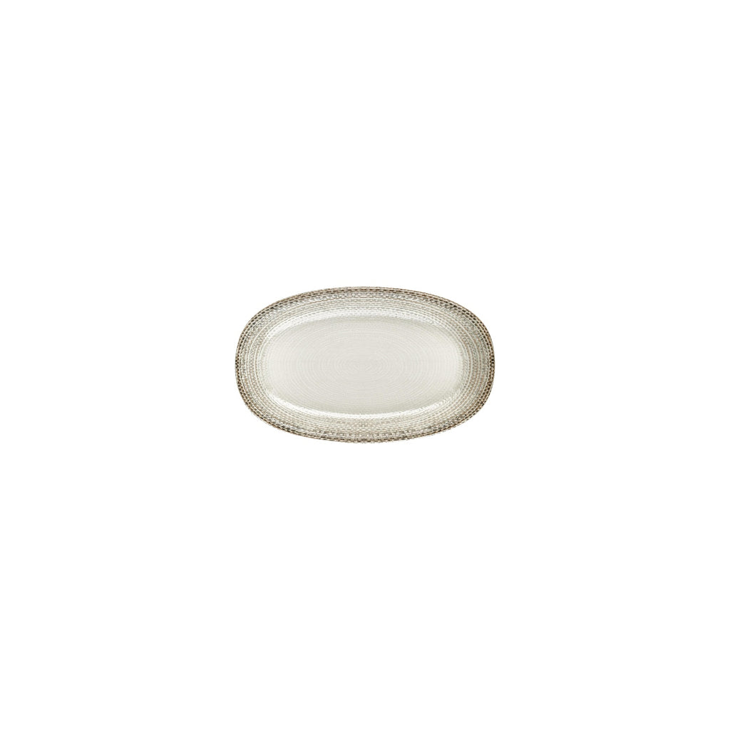 Turgla Misis 7.5Inch  x 4.25Inch  x h:1Inch  Oval Brown Vitrified Platter SKU: T-MSZT19OV-12