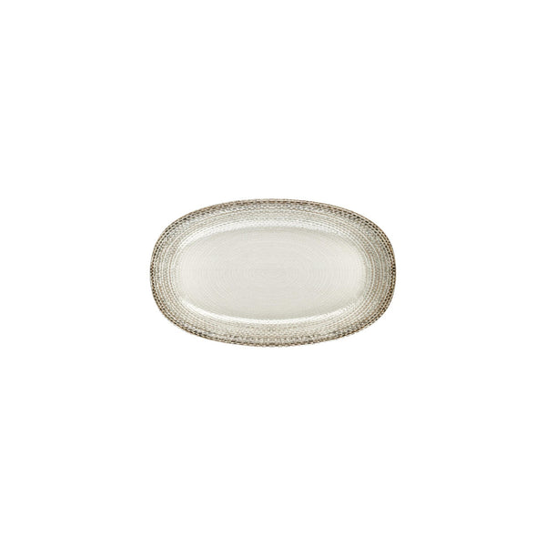 Turgla Misis 9.5Inch  x 5.75Inch  x h:1Inch  Oval Brown Vitrified Platter SKU: T-MSZT24OV-12