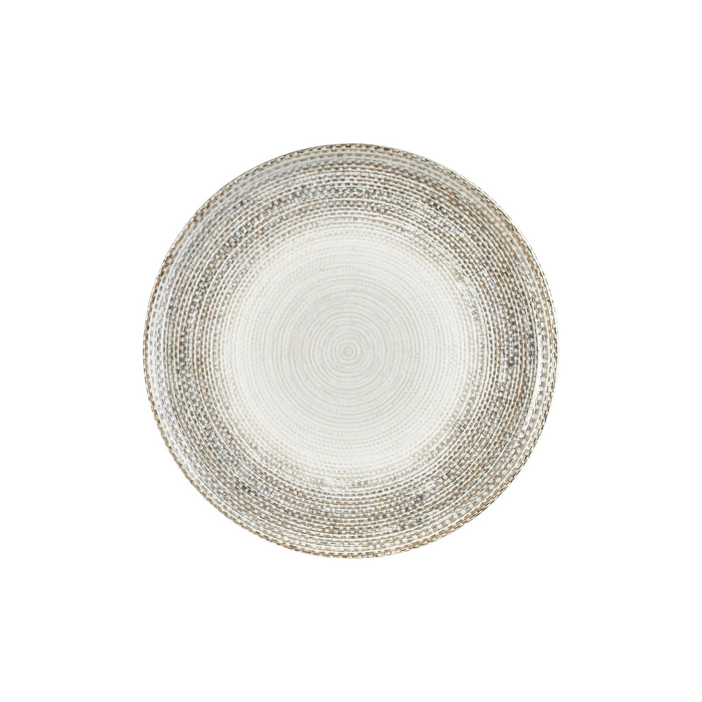 Turgla Misis dia.12.5Inch  x 12.5Inch  Round Brown Vitrified Pizza Plate SKU: T-MSZT32PZT-6