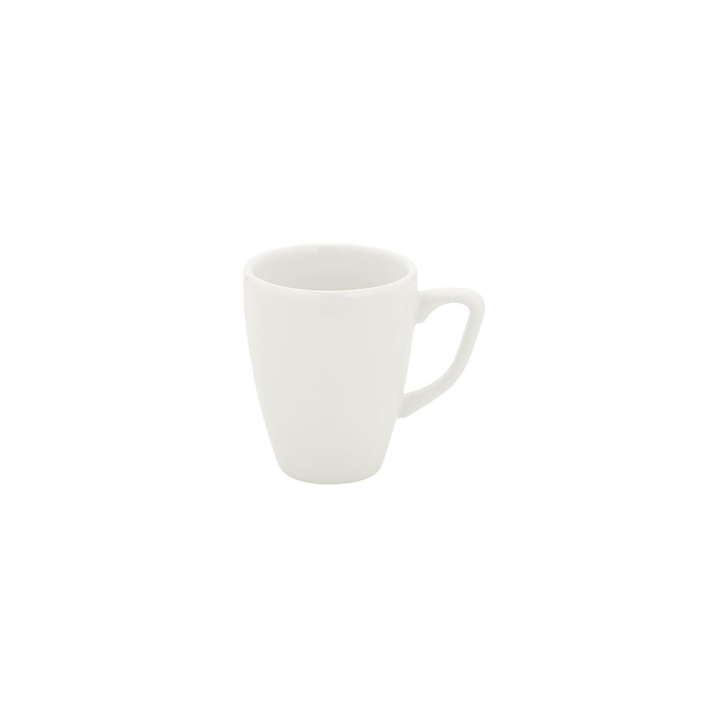 Turgla Gourmet dia.3.25Inch  h:0Inch  10 oz. Round Warm White Vitrified Mug SKU: T-MUG03KNK-6