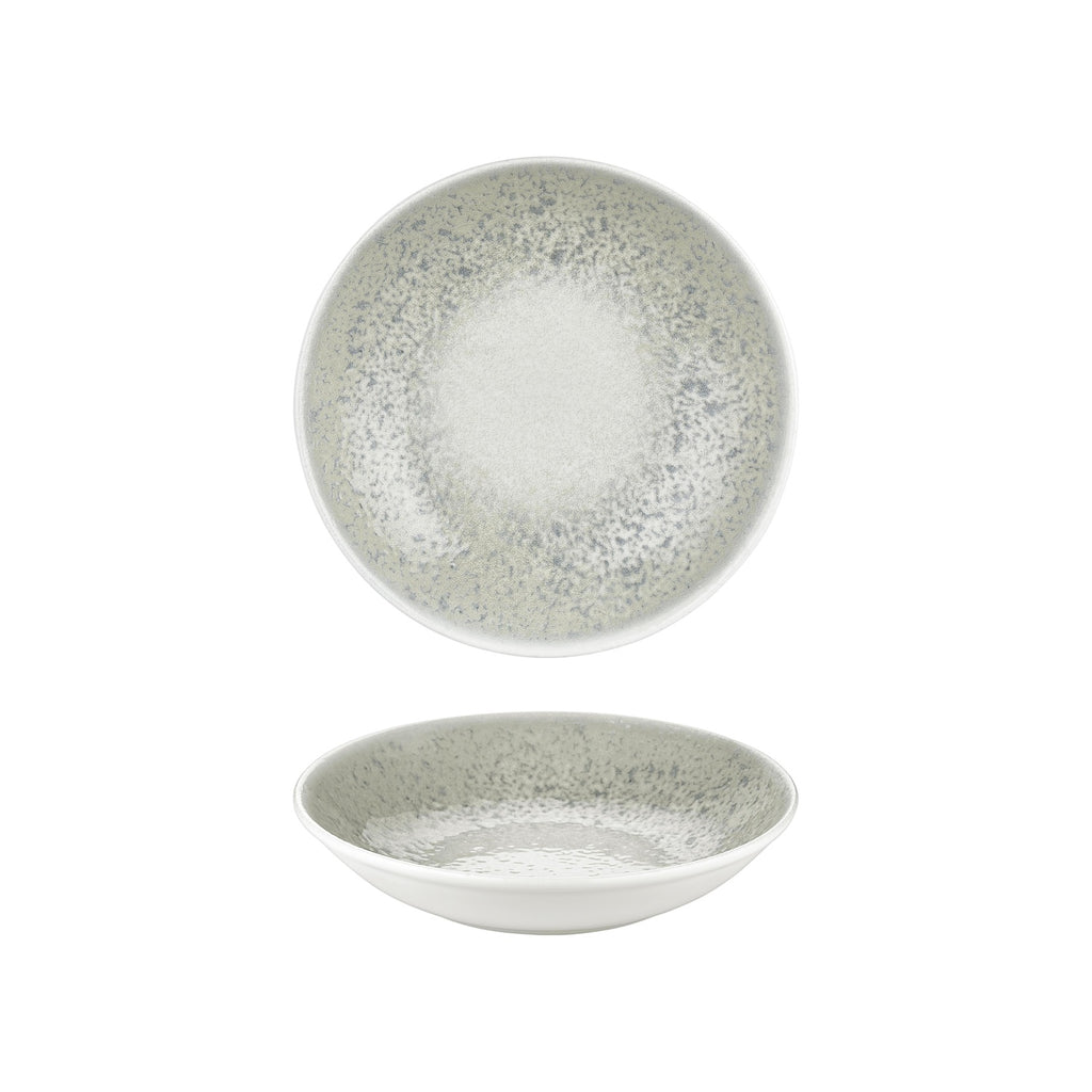 Turgla Natura Ocean dia.9.75Inch  h:2Inch  44 oz. Round Blue Vitrified Deep Plate SKU: T-NMFL25CK-6