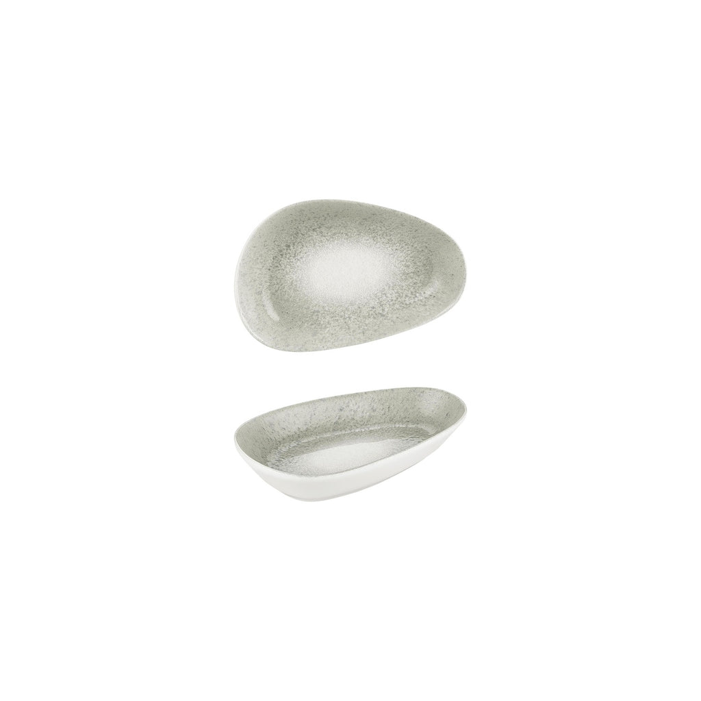 Turgla Natura Ocean 6.25Inch  x 4Inch  x h:1.25Inch  Organic Blue Vitrified Platter SKU: T-NMIS16OV-12