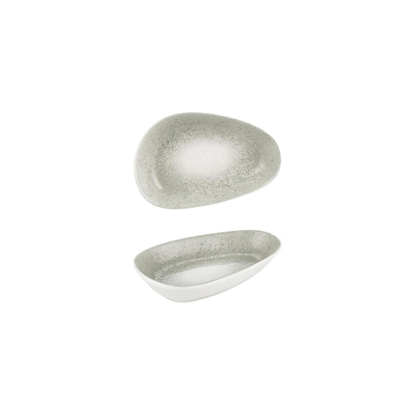 Turgla Natura Ocean 7.5Inch  x 4.75Inch  x h:1.5Inch  Organic Blue Vitrified Platter SKU: T-NMIS19OV-12