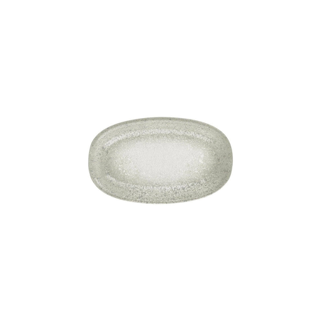 Turgla Natura Ocean 9.5Inch  x 5.75Inch  x h:1Inch  Oval Blue Vitrified Platter SKU: T-NMZT24OV-12