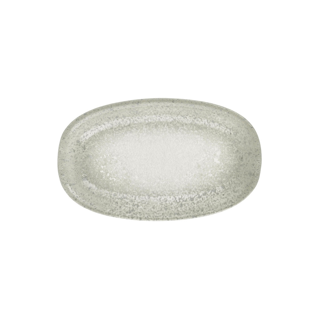 Turgla Natura Ocean 13.5Inch  x 8Inch  x h:1.5Inch  Oval Blue Vitrified Platter SKU: T-NMZT34OV-6