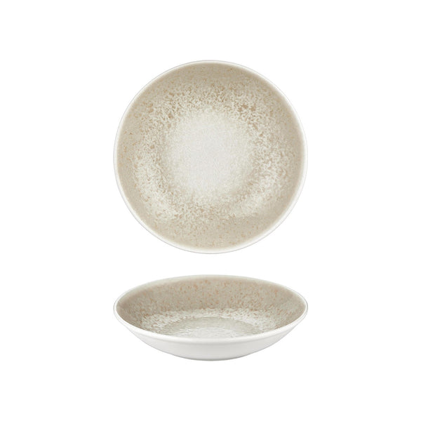 Turgla Natura dia.9.75Inch  h:2Inch  44 oz. Round Brown Vitrified Deep Plate SKU: T-NPFL25CK-6