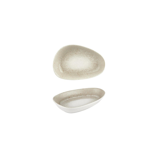 Turgla Natura 6.25Inch  x 4Inch  x h:1.25Inch  Organic Brown Vitrified Platter SKU: T-NPIS16OV-12