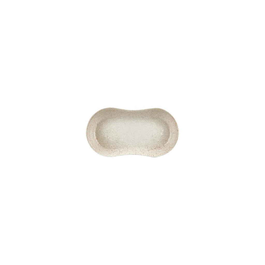 Turgla Natura 7.5Inch  x 4.25Inch  x h:1Inch  Oval Brown Vitrified Platter SKU: T-NPSM19OV-12