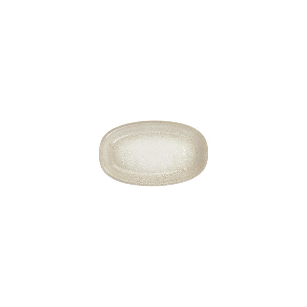 Turgla Natura 7.5Inch  x 4.25Inch  x h:1Inch  Oval Brown Vitrified Platter SKU: T-NPZT19OV-12