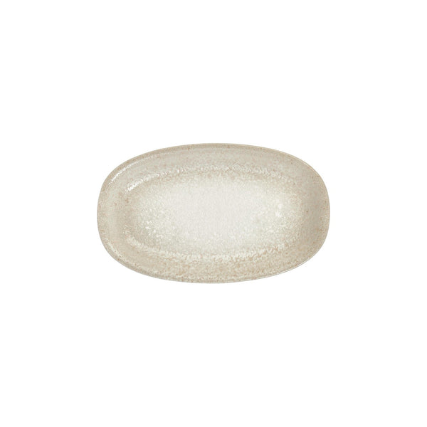 Turgla Natura 11.5Inch  x 7Inch  x h:1.25Inch  Oval Brown Vitrified Platter SKU: T-NPZT29OV-6